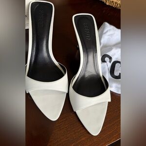 Schutz Élodie sandal size 9.5 white NWT